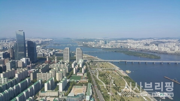 서울 여의도에 위치한 63빌딩에서 바라본 전경./출처=시사브리핑DB
